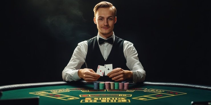 Antarmuka aplikasi ide slot menampilkan dashboard dengan permainan kasino, sportsbook, dan opsi login